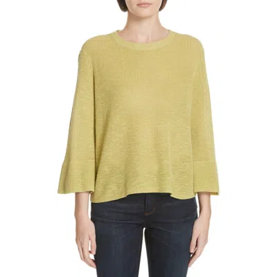 Eileen Fisher Linen & Cotton Sweater In Verbena
