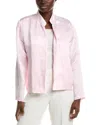 Eileen Fisher Linen & Silk Blend Jacket In Pink