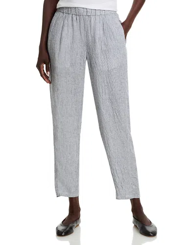 Eileen Fisher Linen Ankle Pleated Lantern Pants
