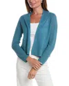 Eileen Fisher Petite Knit Organic Linen-cotton Cardigan In Blue