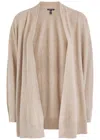 Eileen Fisher Linen-blend Cardigan In Brown