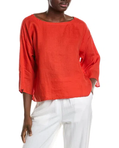 Eileen Fisher Linen Box Top