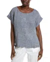 Eileen Fisher Striped Linen T-shirt