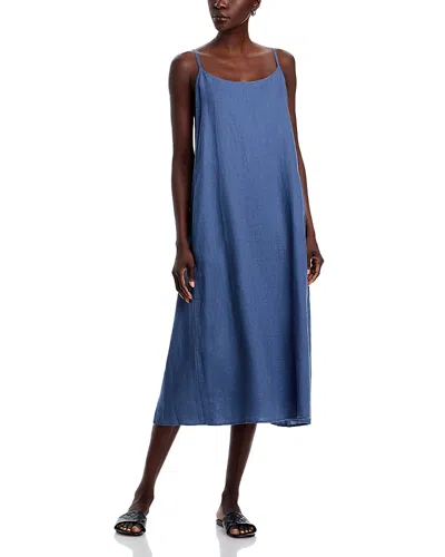 Eileen Fisher Linen Cami Dress In Dusk