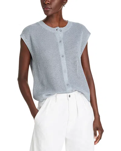 EILEEN FISHER LINEN COTTON CREWNECK VEST