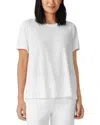 Eileen Fisher Linen Crewneck Short Sleeve Tee