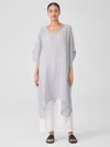 Eileen Fisher Linen Gauze Caftan In Gold