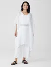 Eileen Fisher Linen Gauze Caftan In White