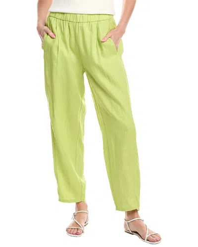 Eileen Fisher Linen Lantern Pant In Green