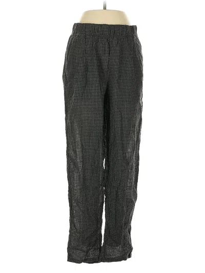 Pre-owned Eileen Fisher Linen Pants In Black
