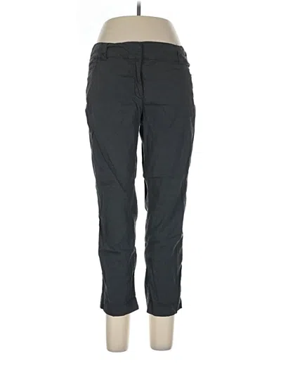 Pre-owned Eileen Fisher Linen Pants In Gray