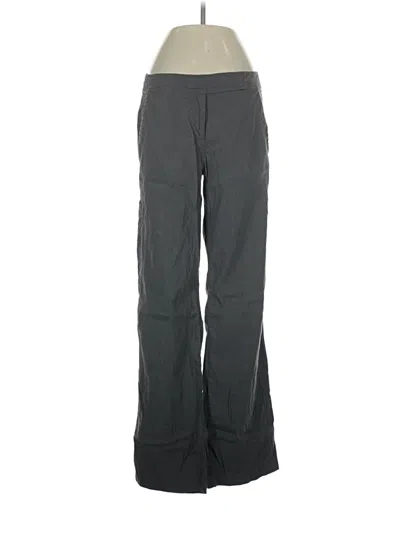 Pre-owned Eileen Fisher Linen Pants In Gray