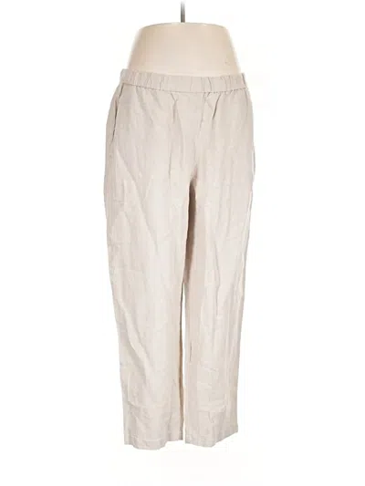Eileen Fisher Linen Pants In Ivory