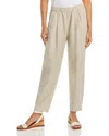 Eileen Fisher Pleated Organic Linen Lantern Pants In Undyed Natural