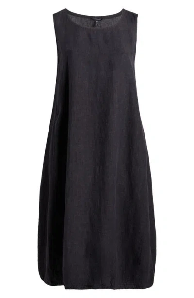 Eileen Fisher Linen Shift Dress In Graphite