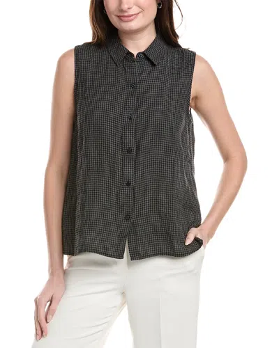 Eileen Fisher Linen Shirt In Black