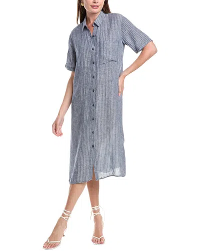Eileen Fisher Linen Shirt Dress In Multi