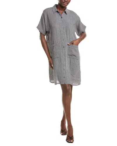 Eileen Fisher Linen Shirtdress In Gray