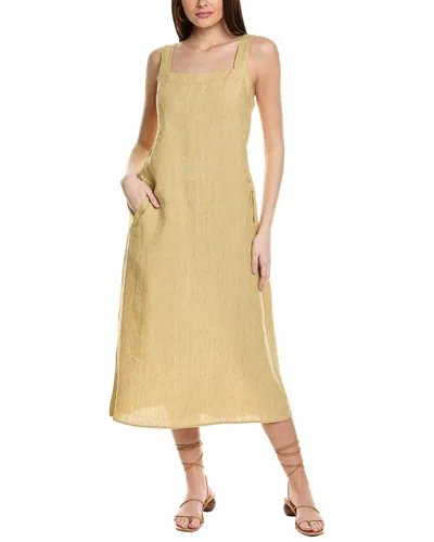 Eileen Fisher Linen Tank Dress In Yellow