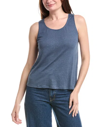 Eileen Fisher Linen Tank Top In Blue