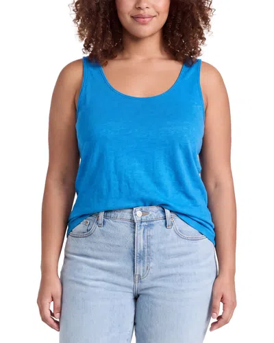 Eileen Fisher Linen Tank Top In Blue