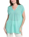 Eileen Fisher Linen Tunic In Blue