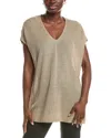 Eileen Fisher Linen Tunic In Brown
