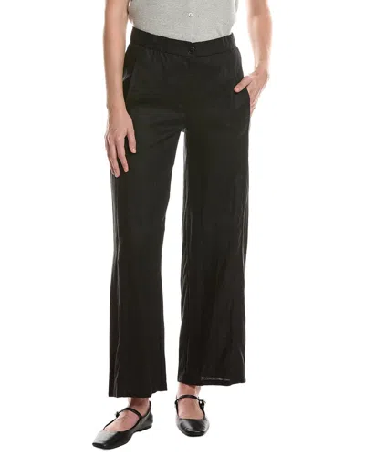 Eileen Fisher Linen Wide Ankle Pant In Multi