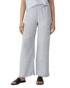 EILEEN FISHER LINEN WIDE LEG PANTS