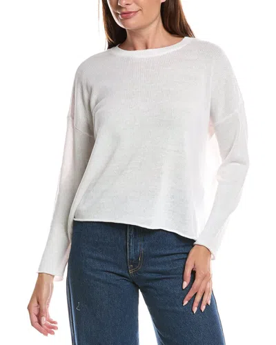 Eileen Fisher Linen-blend Sweater In White