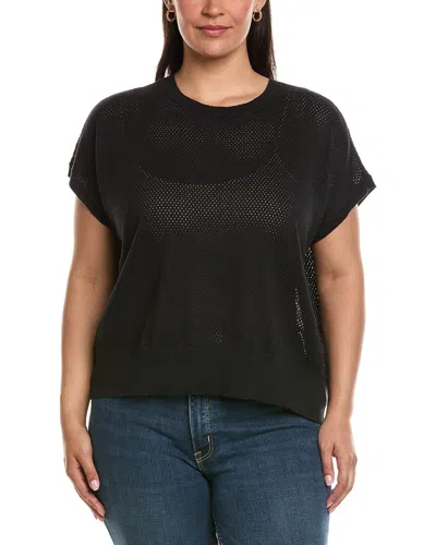 Eileen Fisher Linen-blend Top In Black