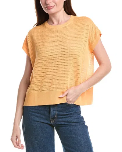 Eileen Fisher Linen-blend Vest In Blue