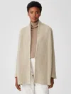 Eileen Fisher Lofty Recycled Cashmere Cardigan In Brown