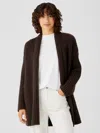 Eileen Fisher Lofty Recycled Cashmere Cardigan In Brown
