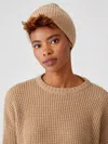 Eileen Fisher Lofty Recycled Cashmere Hat In Brown