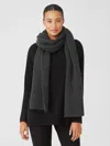 Eileen Fisher Lofty Recycled Cashmere Scarf In Gray