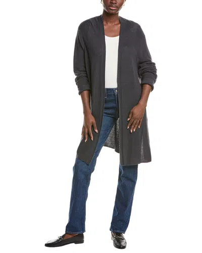 Eileen Fisher Plus Long Cardigan In Gray