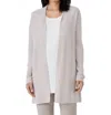 Eileen Fisher Open-front Organic Linen-cotton Cardigan In Multi