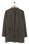 Eileen Fisher Long Jacket In Brown