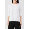 Eileen Fisher Petite Crewneck Jersey Top