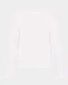 Eileen Fisher Long-sleeve Organic Cotton Jersey Tee In White