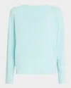 Eileen Fisher Crewneck Wool Sweater In Pool