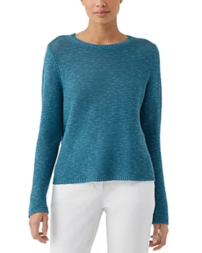 Eileen Fisher Long Sleeve Pullover Jumper In River