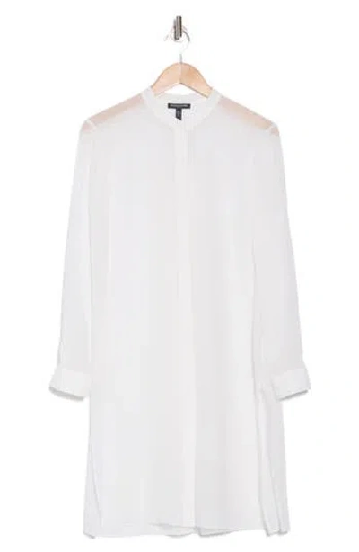 Eileen Fisher Long Sleeve Silk Shirt Dress