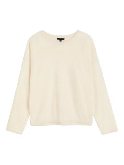 Eileen Fisher Long-sleeve Sweater In Neutral