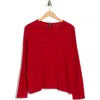 Eileen Fisher Fine Merino Box-top In Regenerative Wool In Red