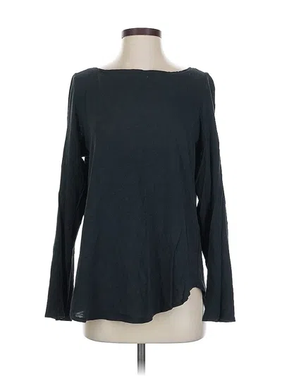 Pre-owned Eileen Fisher Long Sleeve T-shirt In Black