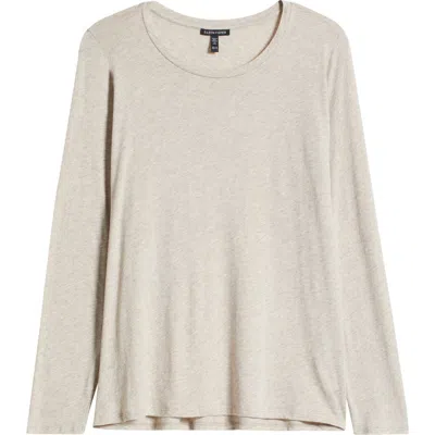 Eileen Fisher Long Sleeve T-shirt In Dove