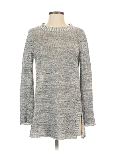 Pre-owned Eileen Fisher Long Sleeve T-shirt In Gray