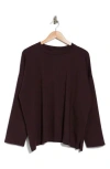 Eileen Fisher Long Sleeve Top In Cassis